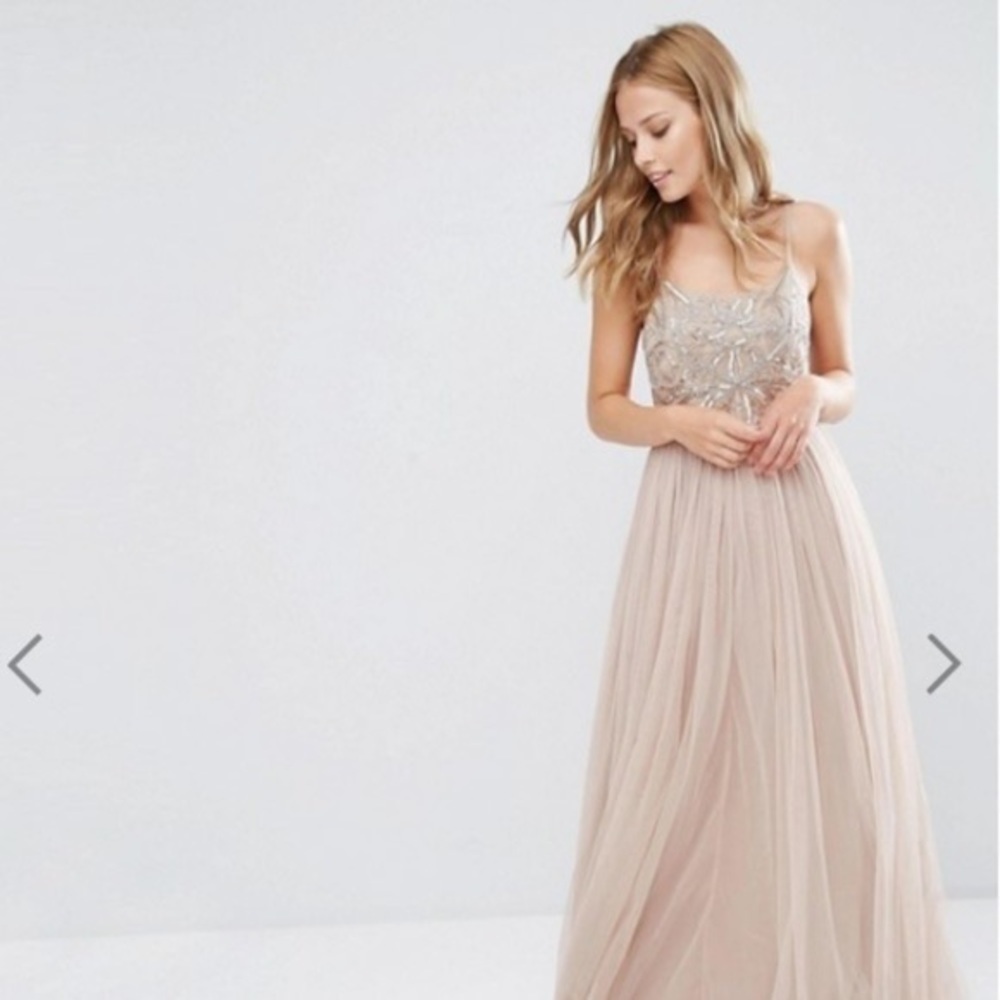 Maya sequined ASOS Maxi dress US 6 Blush